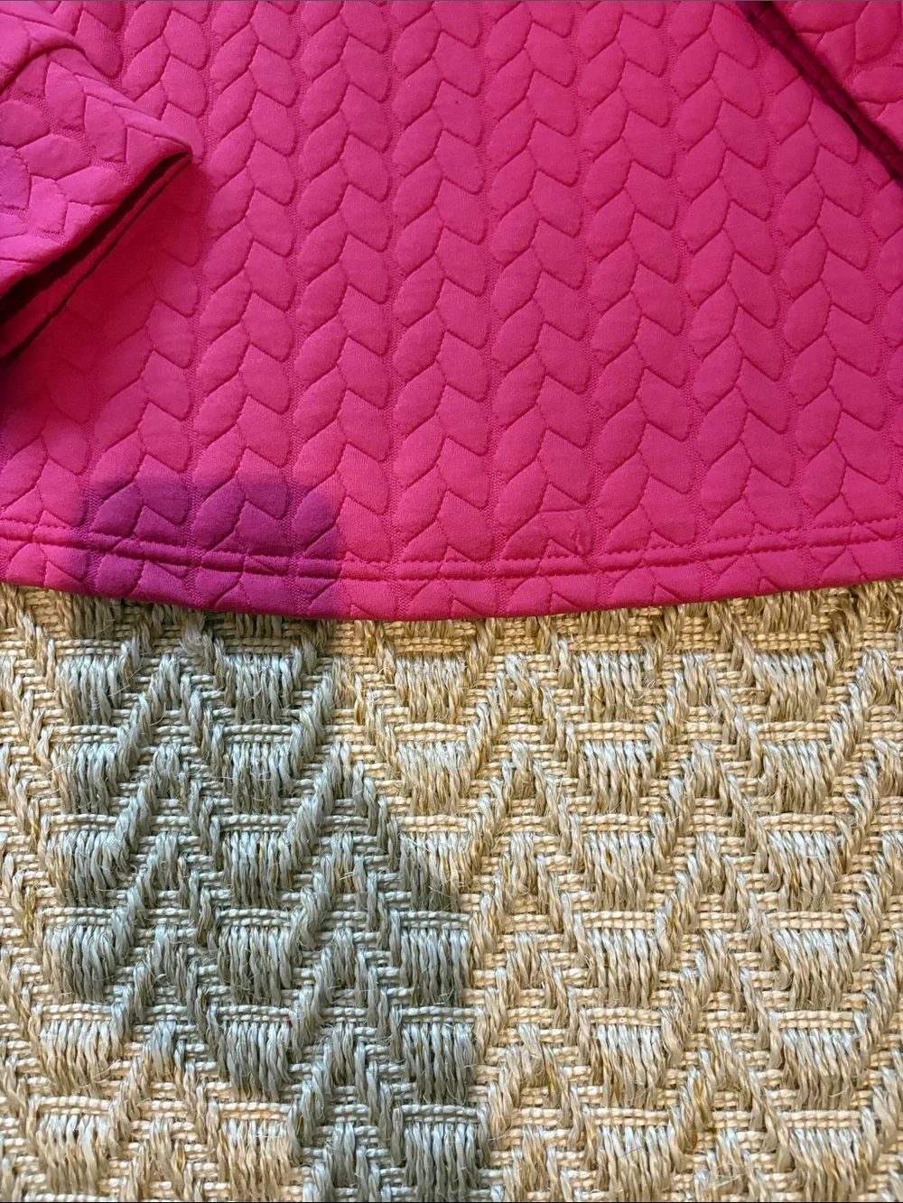 Women’s Fuchsia Quilted Long-Sleeve Top
